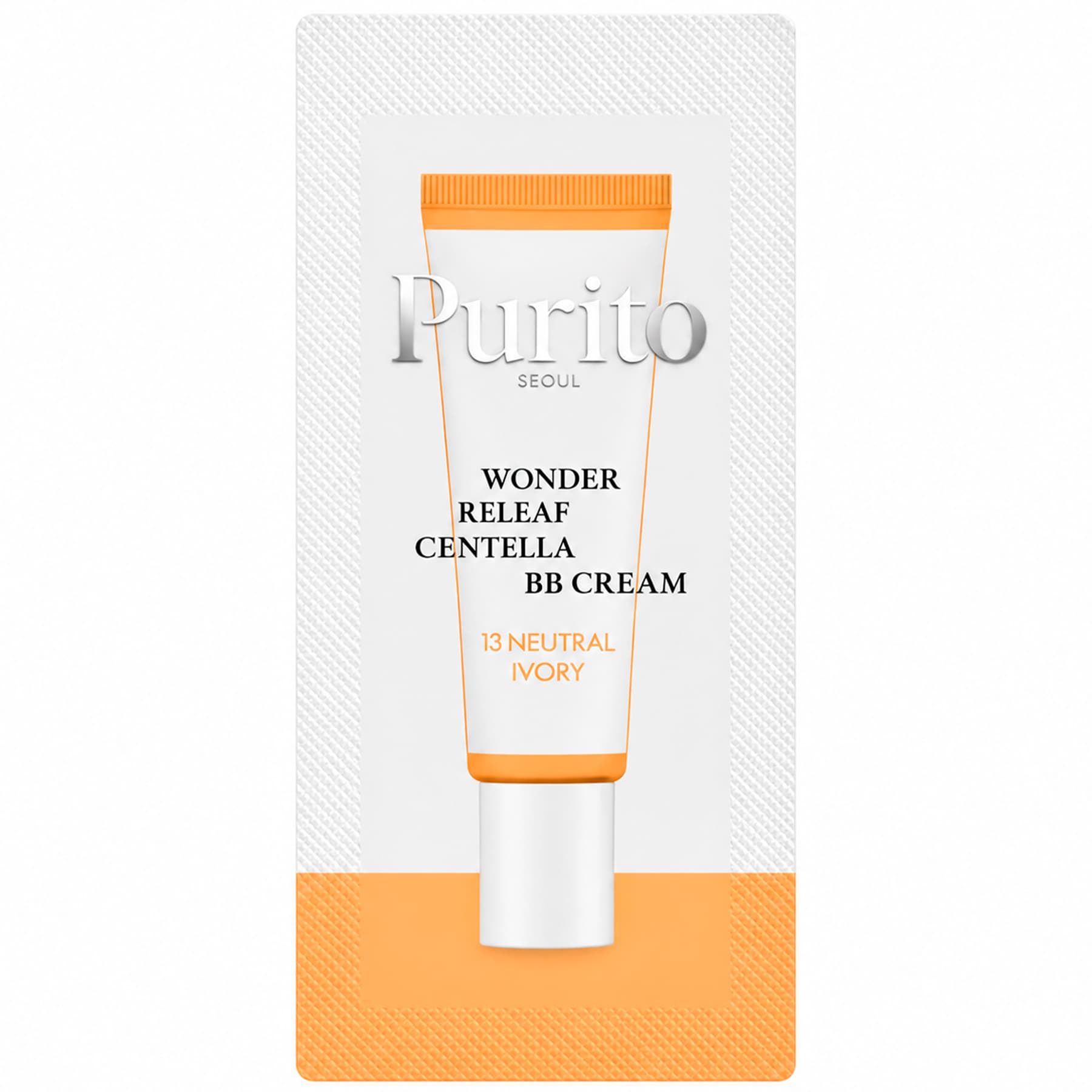 BB-крем з центелою Purito Seoul Wonder Releaf Centella BB Cream 13 Neutral Ivory 1 г, Саше (Тестер)